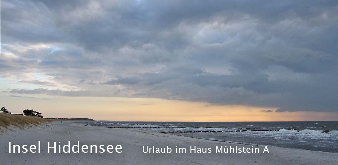 Fewo Hiddensee vom Obergeschoss den Sonnenuntergang genießen